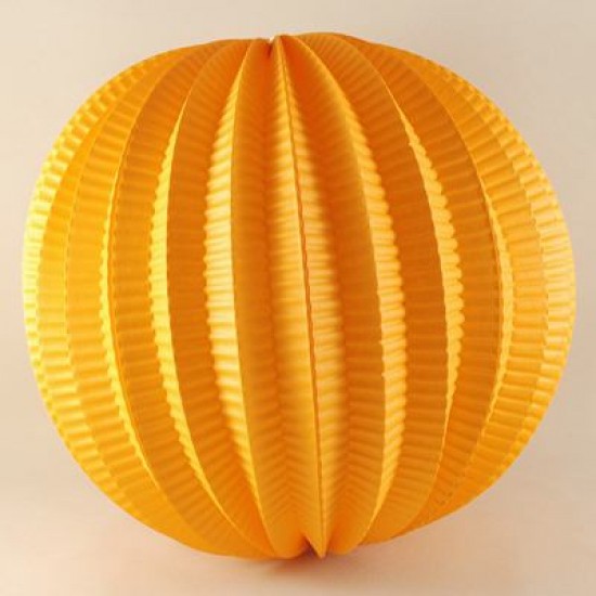 Turuncu Renkli Yuvarlak Kağıt Parti Feneri