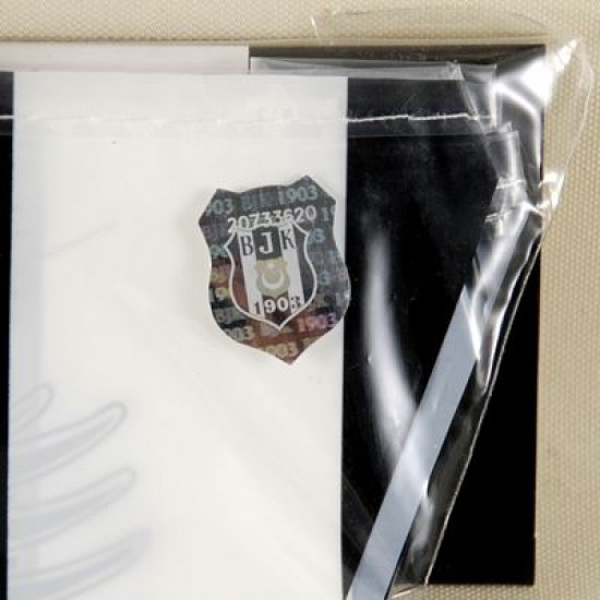 Beşiktaş Temalı Siyah Beyaz Lisanslı Parti Flaması