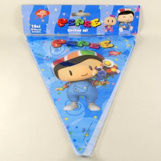 Pepee Temalı Orjinal Lisanslı Parti Flaması