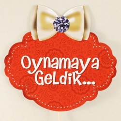 Oynamaya Geldik Kırmızı Konuşma Balonu