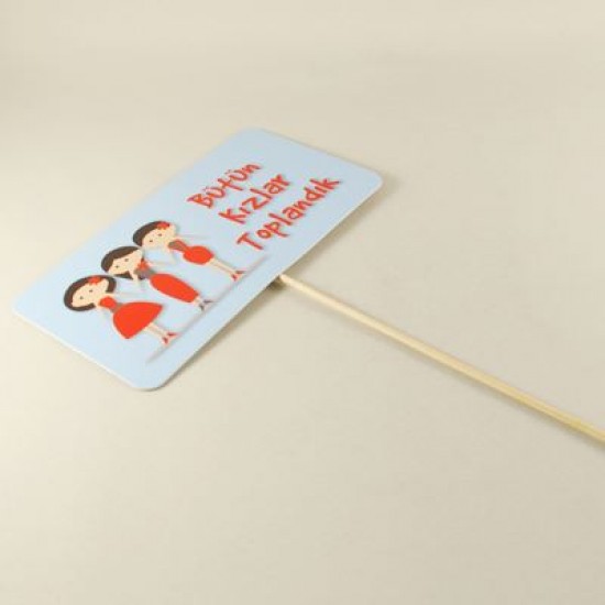 Bütün Kızlar Toplandık Mavi Konuşma Balonu