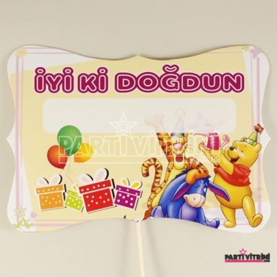 İyiki Doğdun Winnie The Pooh Konuşma Balonu