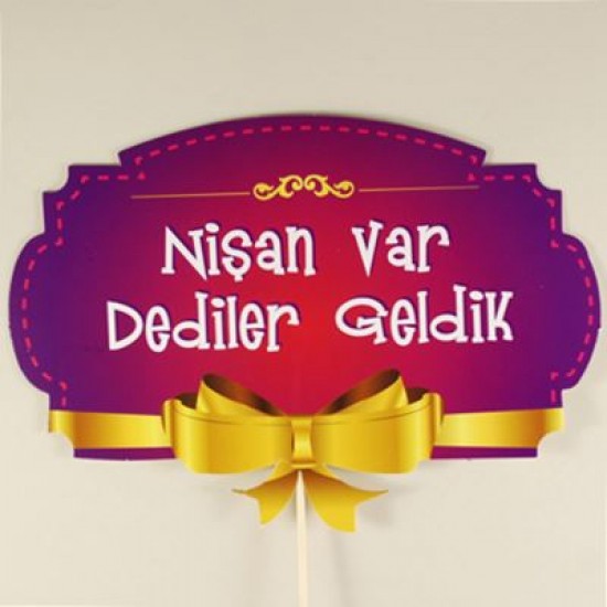 Nişan Var Dediler Geldik Mor Konuşma Balonu