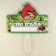 Angry Birds Temalı İsim Yazılabilen Konuşma Balonu