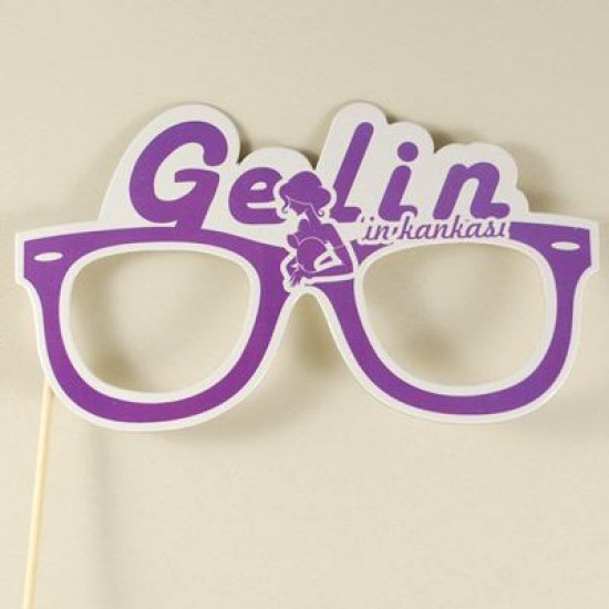Konuşma Balonlu Lila Gelinin Kankası Gözlük