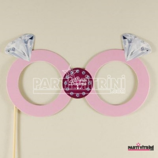 Darısı Başıma Elmas Pembe Gözlük