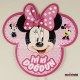 İyiki Doğdun Minnie Mouse Kulaklı Pembe Puantiyeli Konuşma Balonu