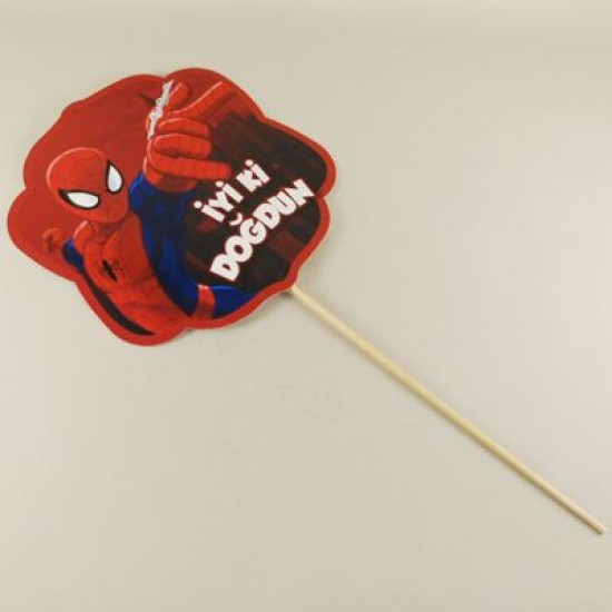 İyiki Doğdun Örümcek Adam Resimli Konuşma Balonu