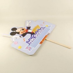 Mickey Mouse Temalı İsim Yazılabilen Konuşma Balonu