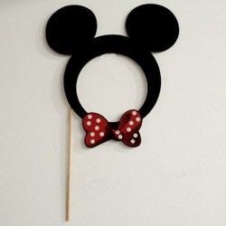 Mickey Mouse Temalı Şirin Kulaklı Fotoğraf Çerçevesi 30x27 cm