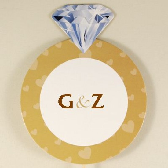 İsim Yazılan Elmas Figürlü Konuşma Balonu