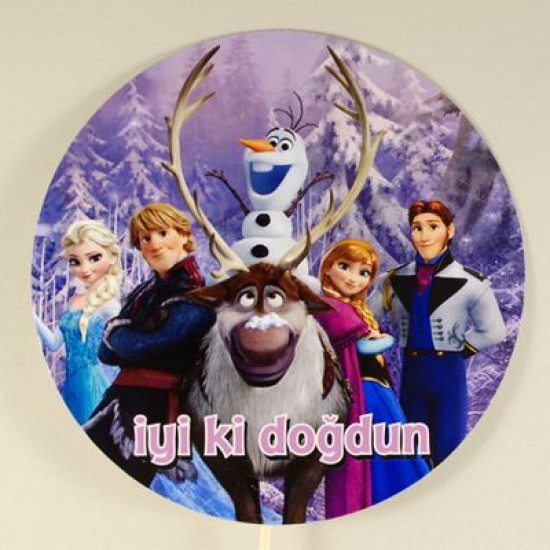 İyiki Doğdun Frozen Temalı Konuşma Balonu
