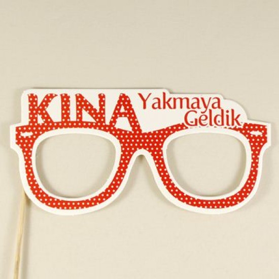Konuşma Balonlu Kağıt Kına Gözlük