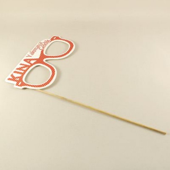 Konuşma Balonlu Kağıt Kına Gözlük