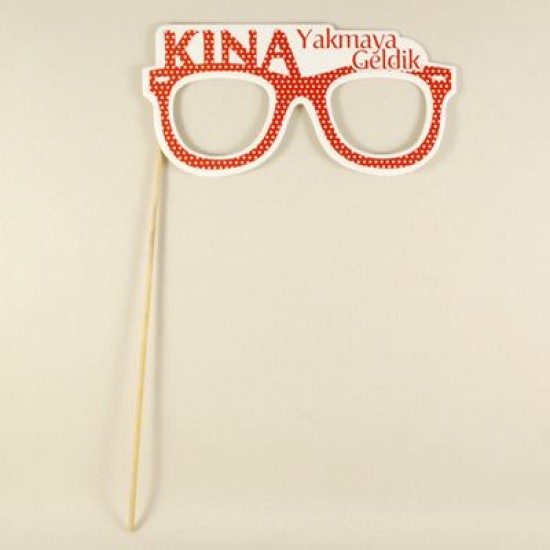 Konuşma Balonlu Kağıt Kına Gözlük