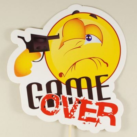 Game Over Smiley Konuşma Balonu
