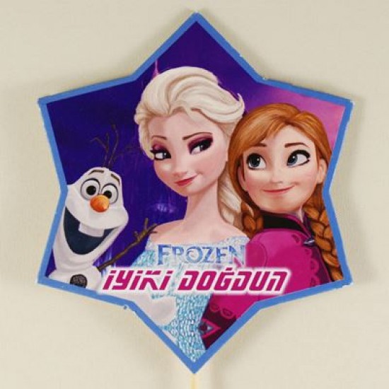 İyiki Doğdun Frozen Prenses Elsa Küçük Yıldız Konuşma Balonu