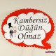 Kambersiz Düğün Olmaz Parti Konuşma Balonu