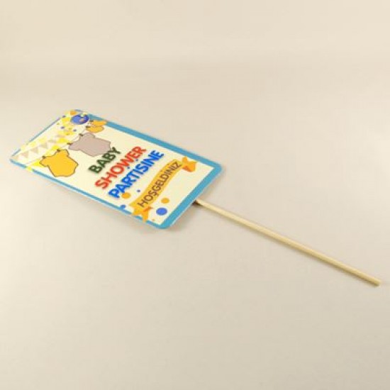 Baby Shower Partisine Hoşgeldiniz Konuşma Balonu