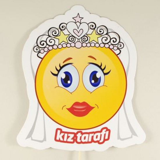 Kız Tarafı Smiley Konuşma Balonu