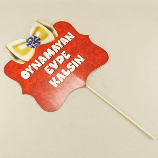 Oynamayan Evde Kalsın Kırmızı Konuşma Balonu
