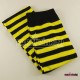 Sarı Siyah Çizgili Diz Üstü Yetişkin Parti Çorabı