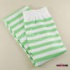Yeşil Beyaz Çizgili Diz Üstü Yetişkin Parti Çorabı
