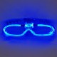 Happy New Year Sesle Ritimli Yanan Mavi Işıklı Yılbaşı Parti Gözlüğü