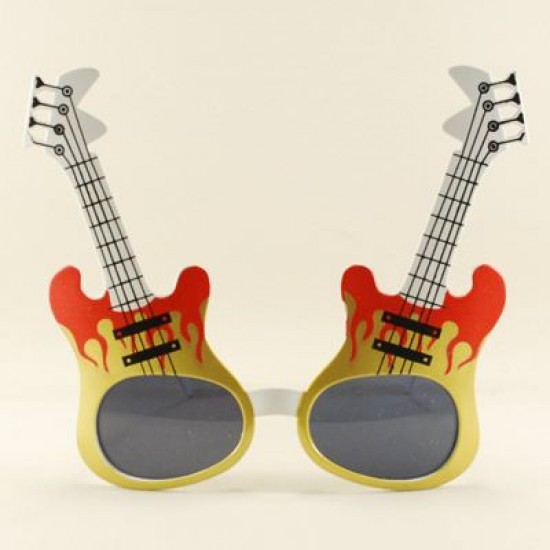 Elekro Gitar Şeklinde Parti Gözlüğü