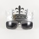 Kalpli Kral Tacı Gümüş Renkli Parti Gözlüğü