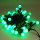 Top Şeklinde Yeşil Yanan Led Yılbaşı Işıkları 50 Adet Işık 5 Metre
