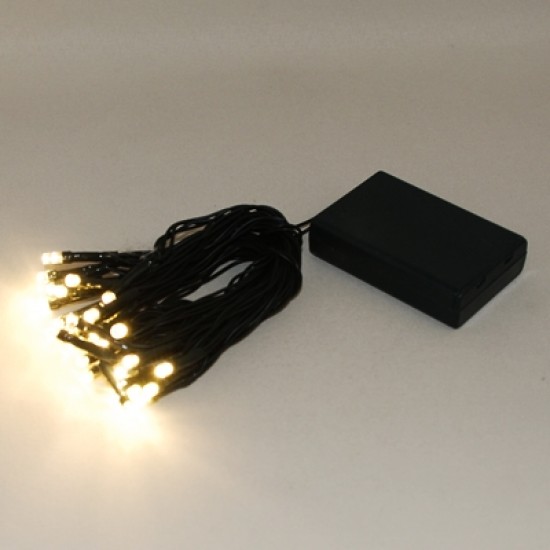 Yılbaşı Çam Ağacı Süsleme İçin Pilli Gün Işığı Led Işık Yeşil Kablolu