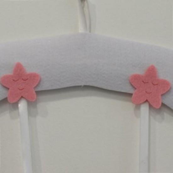 Pembe Baykuş Figürlü Ve Aksesuarlı Keçe Kapı Süsü 34x60 cm