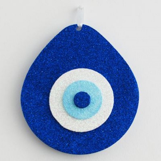 Strafor Nazar Boncuğu Lacivert Büyük Boy 22x20 Cm