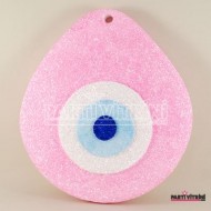 Strafor Nazar Boncuğu Pembe Büyük Boy 22x20 Cm