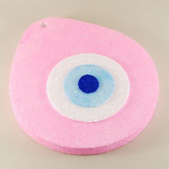 Strafor Nazar Boncuğu Pembe Büyük Boy 22x20 Cm