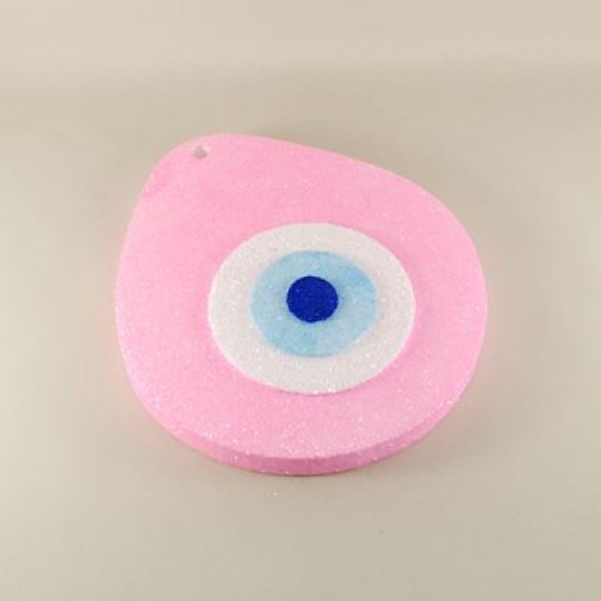 Strafor Nazar Boncuğu Pembe Küçük Boy 15x13 Cm