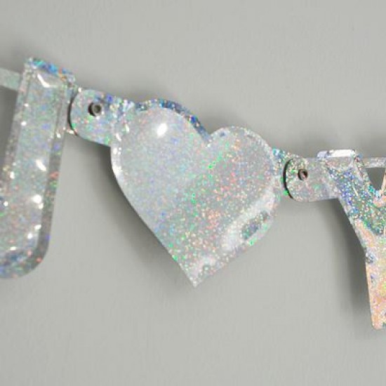 Mutlu Yıllar Yazılı Parlak Parti Kapı Süsü