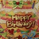 Happy Birthday Pastalı Üç Boyutlu Kapı Süsü 43X30 Cm