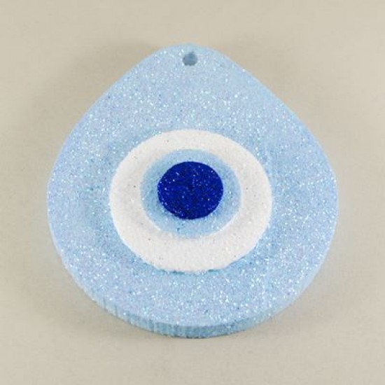 Strafor Nazar Boncuğu Mavi Küçük Boy 15x13 Cm