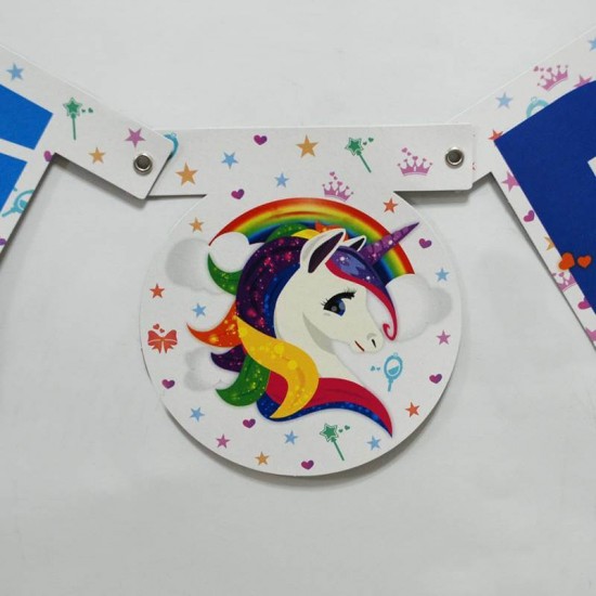 Unicorn İyiki Doğdun Uzar Kapı Ve Tavan Süsü
