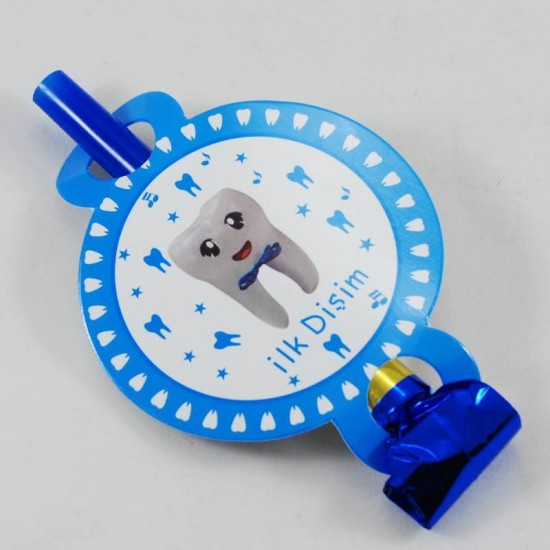 Diş Buğdayı Partisi Erkek Bebek Düdüklü Kaynana Dili Seti 6 lı