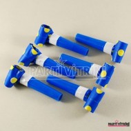 Mavi Puantiyeli Düdüklü Kaynana Dili Seti 6 lı