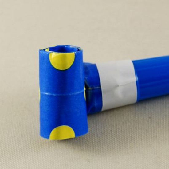 Mavi Puantiyeli Düdüklü Kaynana Dili Seti 6 lı