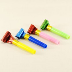 Renkli Kısa Düdüklü Kaynana Dili Seti 20 li Parti Malzemeleri