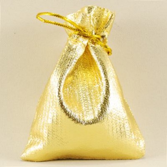 Altın Renk Dore Kese 5 Cm X 7 Cm 10 Adet