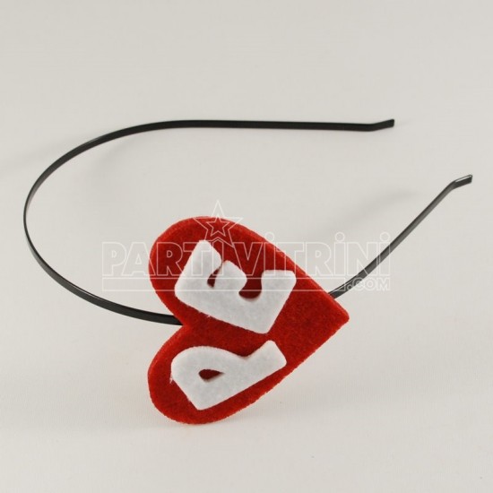 Kişiye Özel Keçe Kalpli Ve İsim Baş Harfli Taç