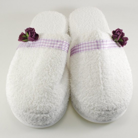 Mor Temalı Taç-Kapı Süsü-Terlik Lohusa Seti