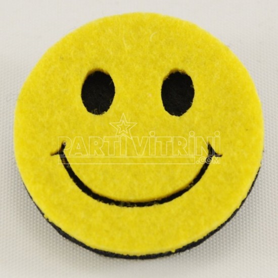 Smile Gülen Yüz Keçe Parti Rozeti