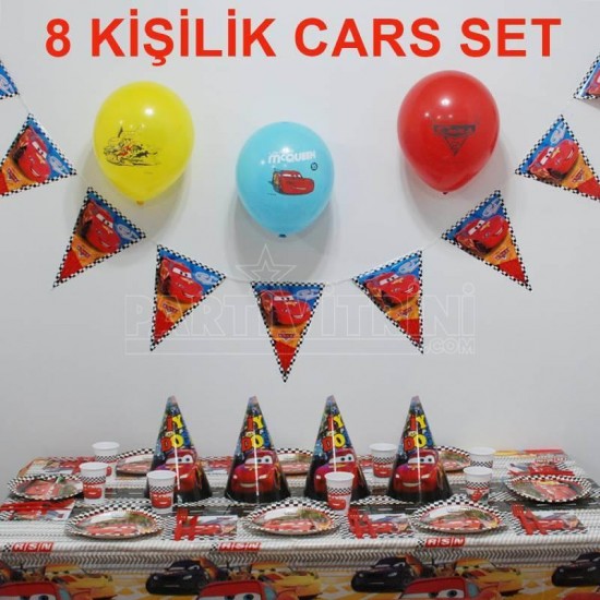 Cars Şimşek Mc Queen Temalı Konsept Parti Seti